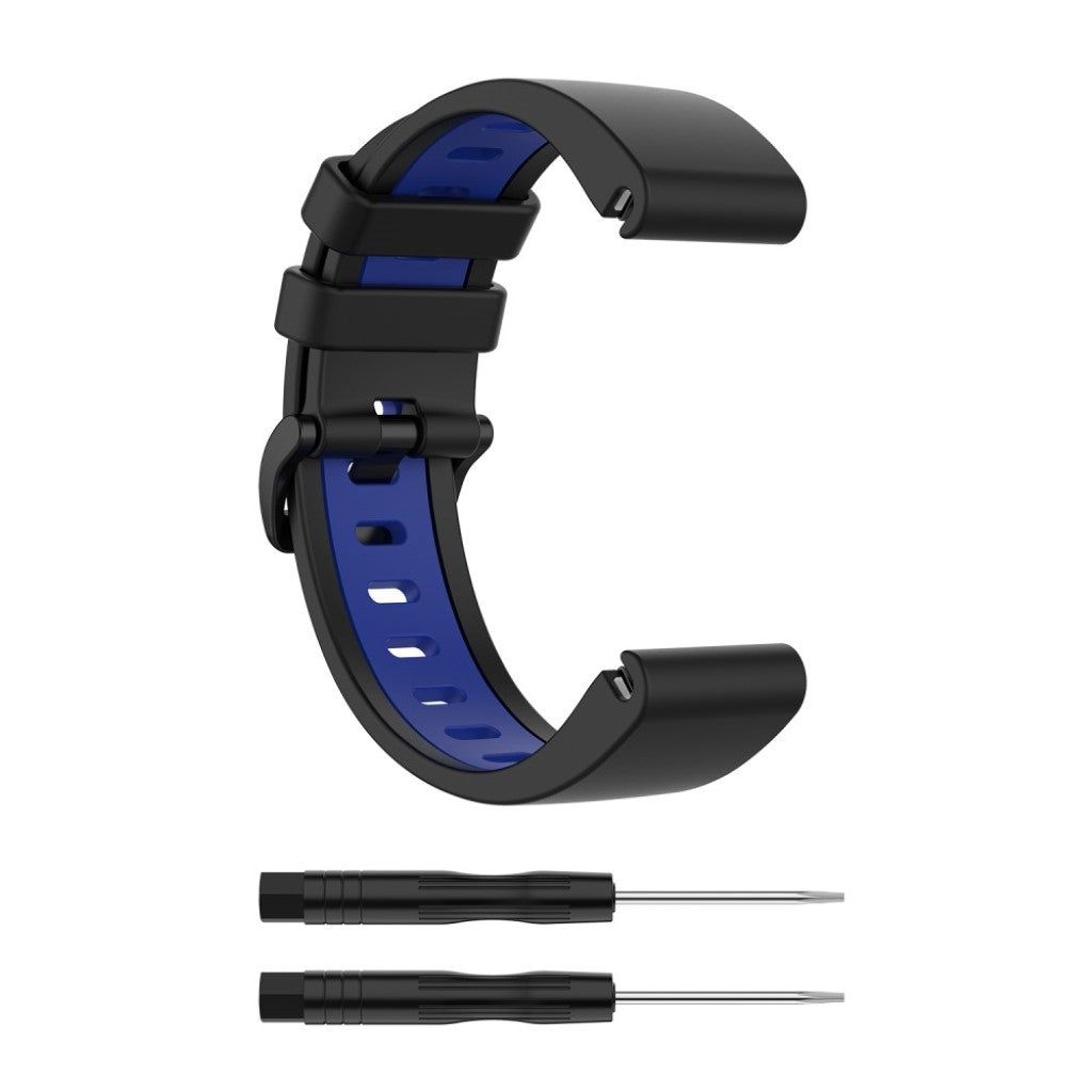 Meget cool Garmin Fenix 6S / Garmin Fenix 5S Silikone Rem - Sort#serie_1