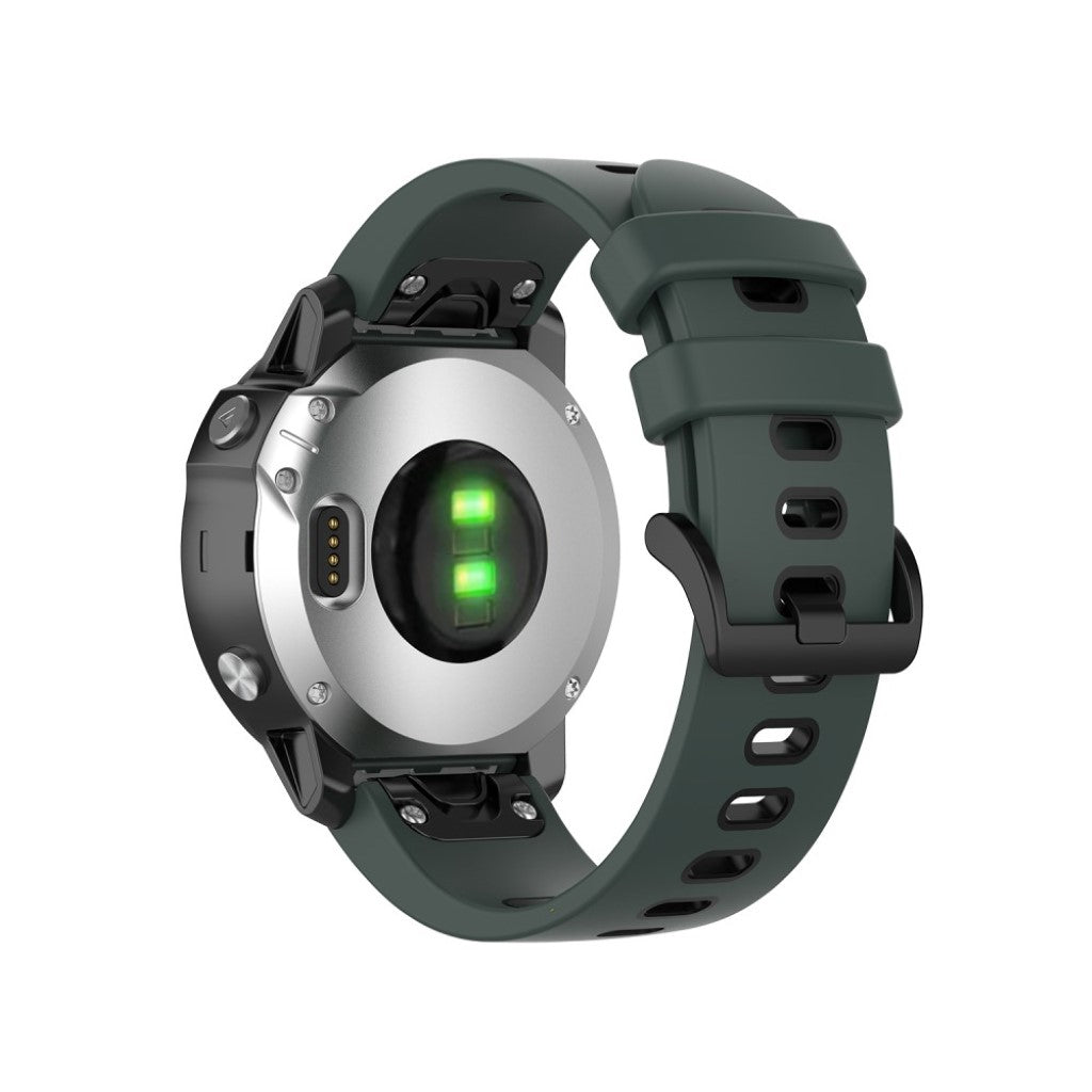 Meget cool Garmin Fenix 6S / Garmin Fenix 5S Silikone Rem - Grøn#serie_2