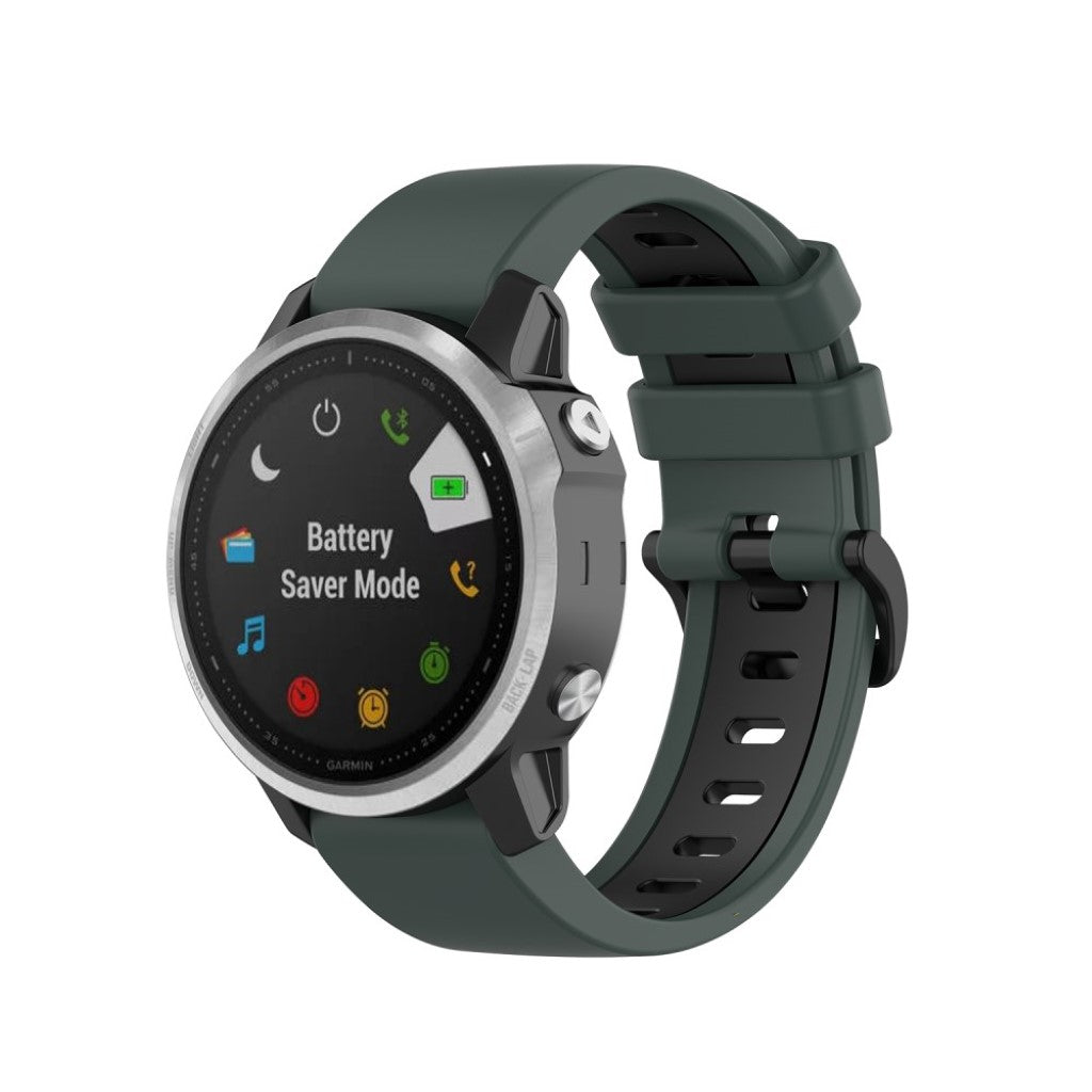 Meget cool Garmin Fenix 6S / Garmin Fenix 5S Silikone Rem - Grøn#serie_2