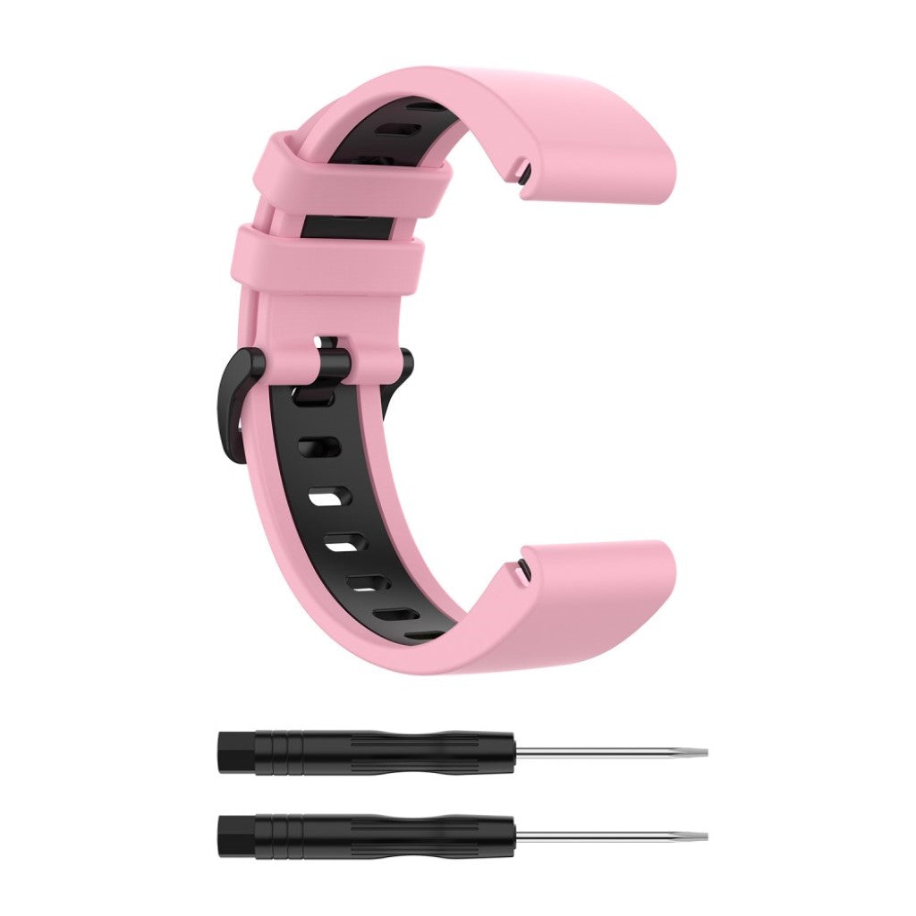 Meget cool Garmin Fenix 6S / Garmin Fenix 5S Silikone Rem - Pink#serie_5