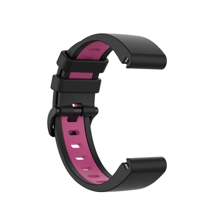 Meget cool Garmin Fenix 6S / Garmin Fenix 5S Silikone Rem - Sort#serie_6