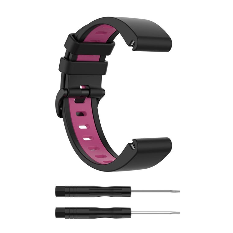 Meget cool Garmin Fenix 6S / Garmin Fenix 5S Silikone Rem - Sort#serie_6