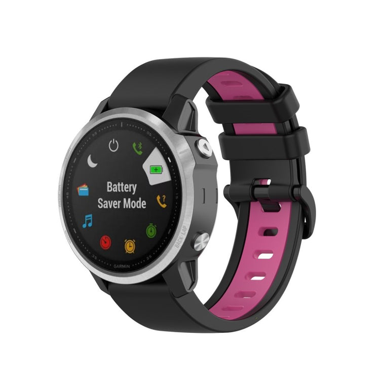 Meget cool Garmin Fenix 6S / Garmin Fenix 5S Silikone Rem - Sort#serie_6