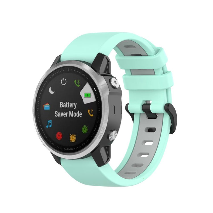 Meget cool Garmin Fenix 6S / Garmin Fenix 5S Silikone Rem - Grøn#serie_7