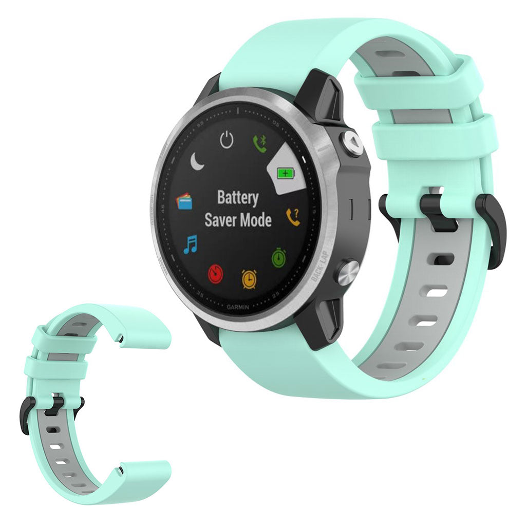 Meget cool Garmin Fenix 6S / Garmin Fenix 5S Silikone Rem - Grøn#serie_7