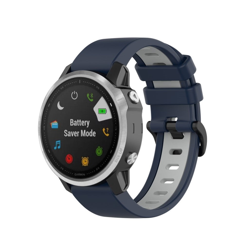 Meget cool Garmin Fenix 6S / Garmin Fenix 5S Silikone Rem - Blå#serie_8