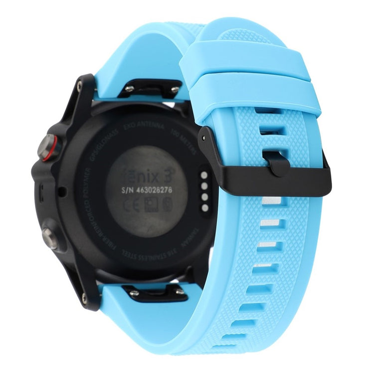 Rigtigt godt Garmin Fenix 5 Silikone Rem - Blå#serie_7