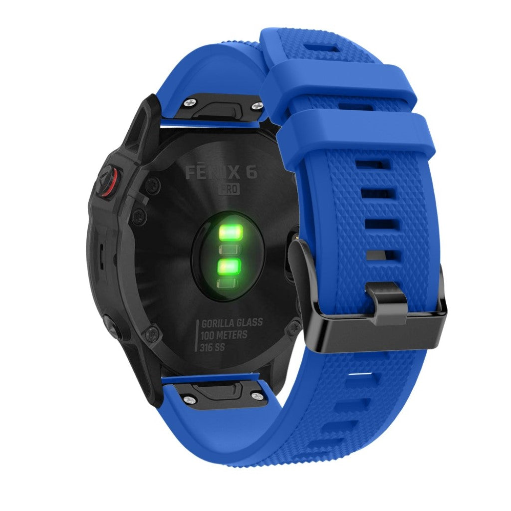 Sejt Garmin Fenix 5 Silikone Rem - Blå#serie_10