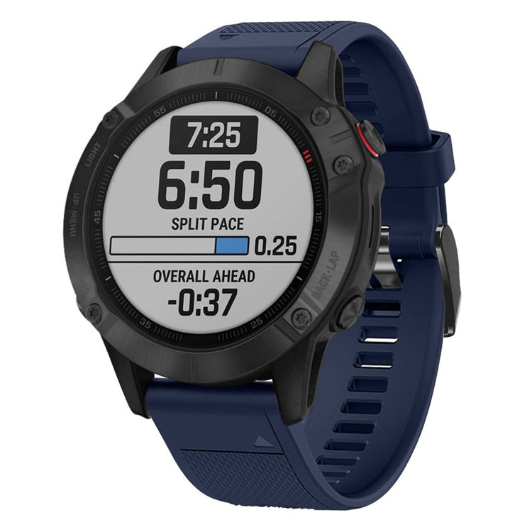 Sejt Garmin Fenix 5 Silikone Rem - Blå#serie_11