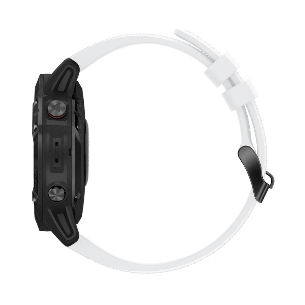 Sejt Garmin Fenix 5 Silikone Rem - Hvid#serie_2