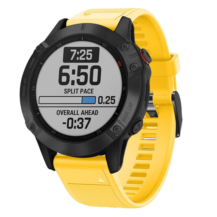 Sejt Garmin Fenix 5 Silikone Rem - Gul#serie_5