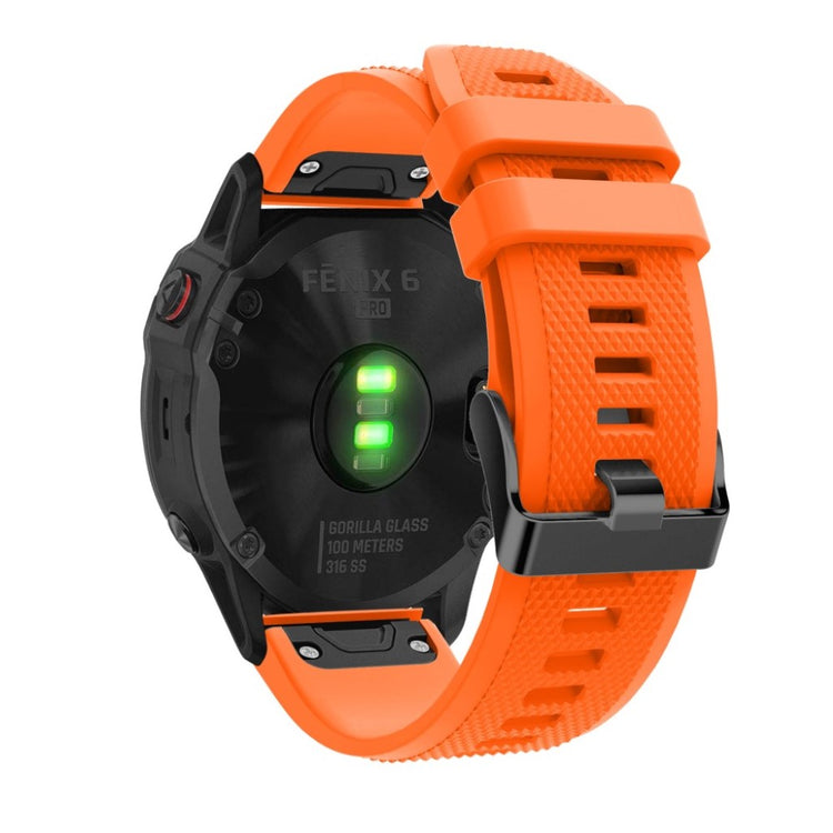 Sejt Garmin Fenix 5 Silikone Rem - Orange#serie_6