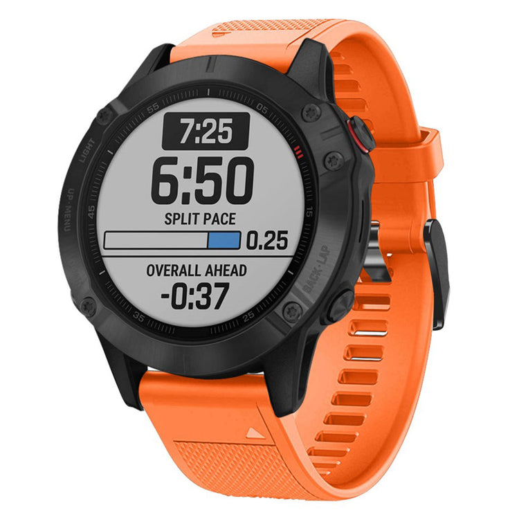 Sejt Garmin Fenix 5 Silikone Rem - Orange#serie_6