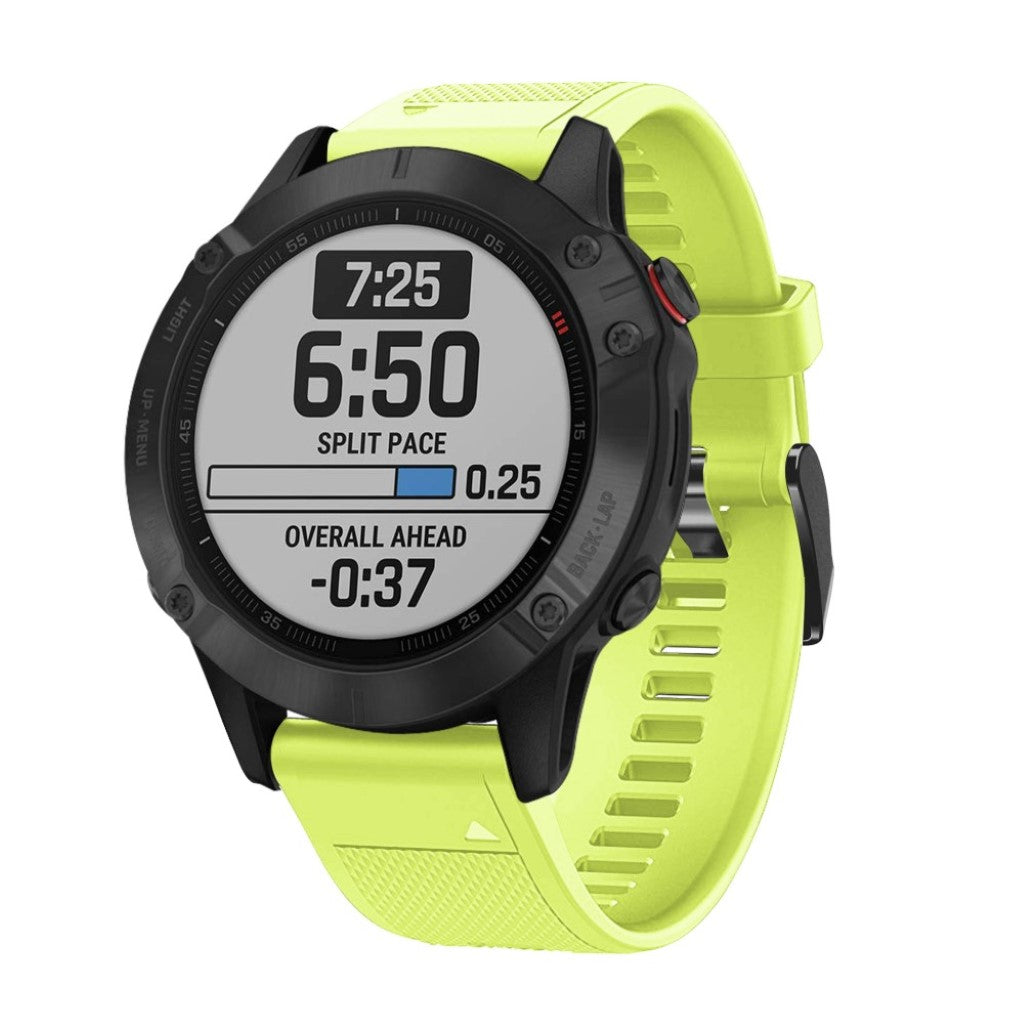 Sejt Garmin Fenix 5 Silikone Rem - Grøn#serie_7