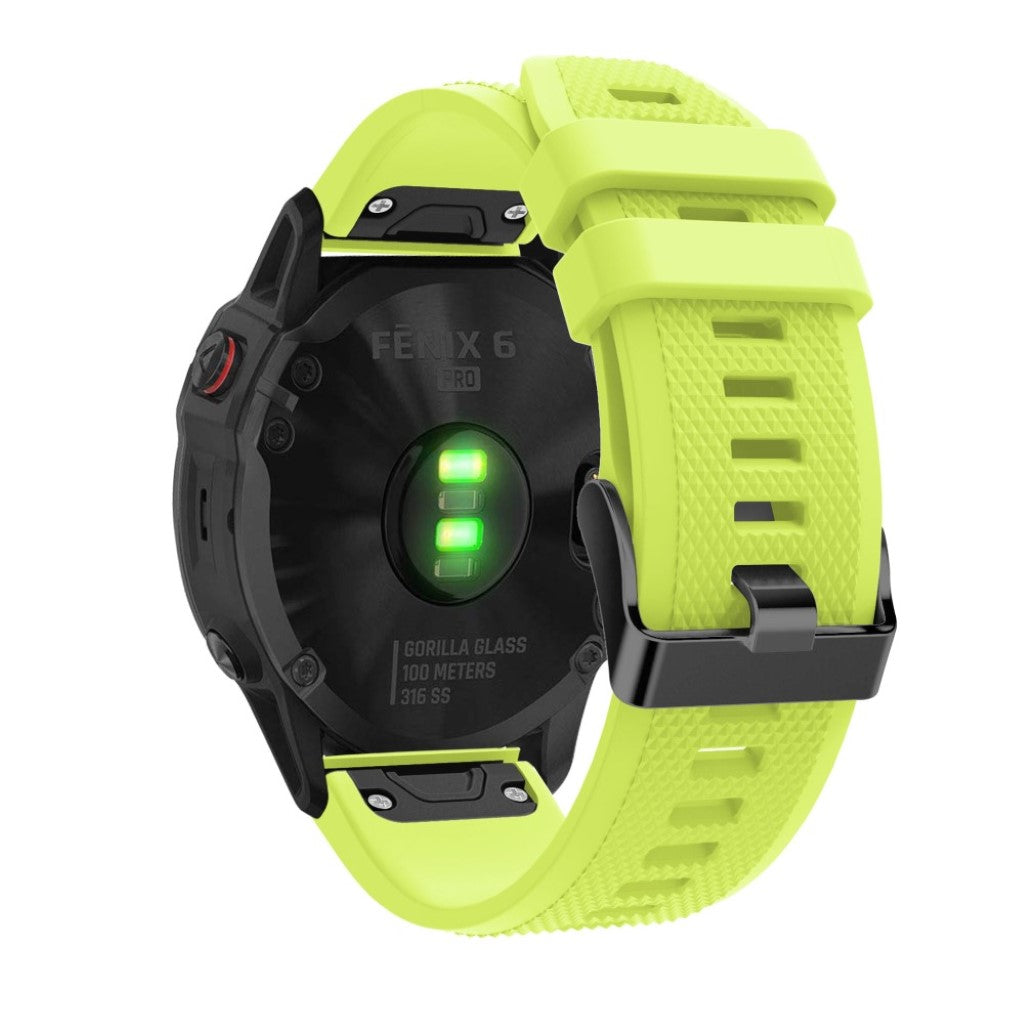 Sejt Garmin Fenix 5 Silikone Rem - Grøn#serie_7