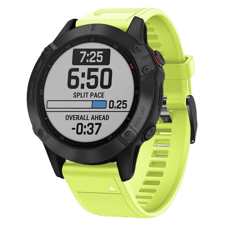 Sejt Garmin Fenix 5 Silikone Rem - Grøn#serie_7