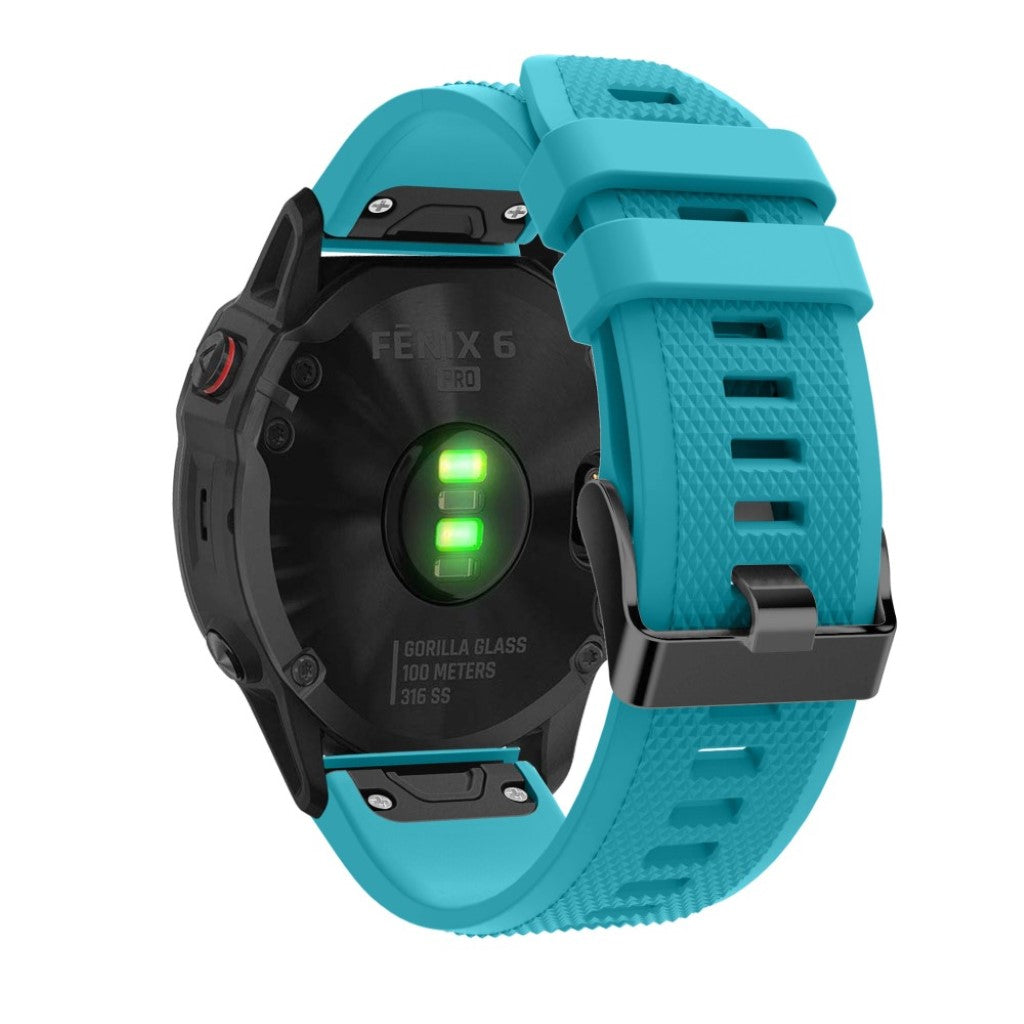 Sejt Garmin Fenix 5 Silikone Rem - Grøn#serie_9