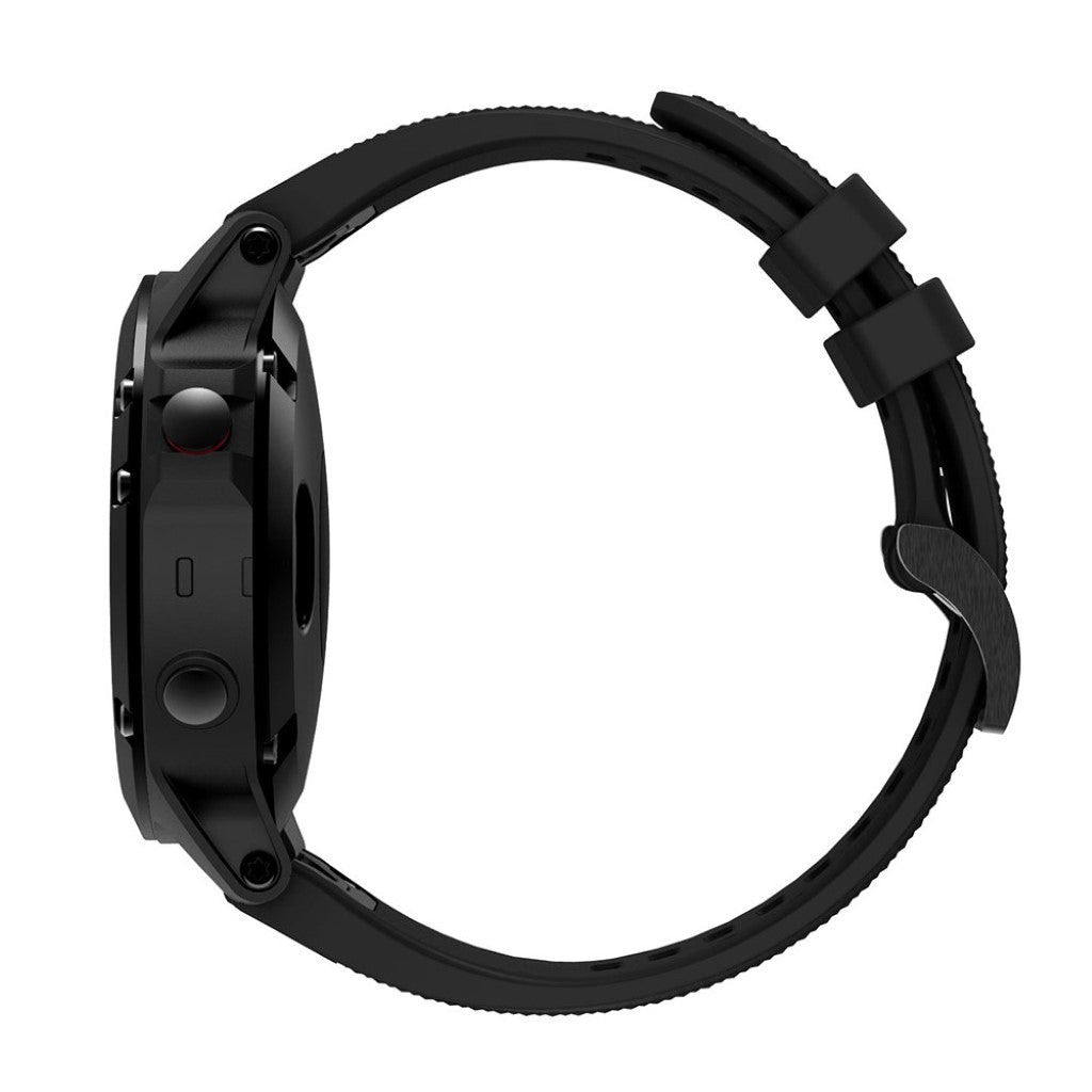 Super sejt Garmin Fenix 5 Silikone Rem - Sort#serie_1