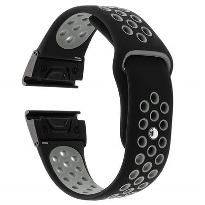 Udsøgt Garmin Fenix 5X / Garmin Tactix Charlie Silikone Rem - Sølv#serie_5