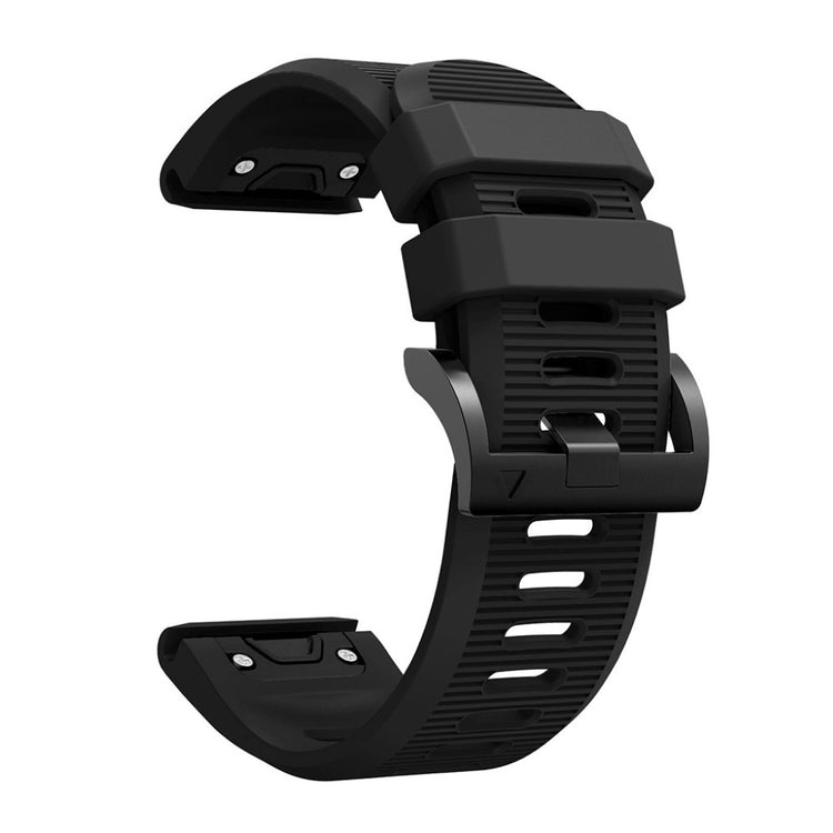 Helt vildt kønt Garmin Fenix 5X Silikone Rem - Sort#serie_1