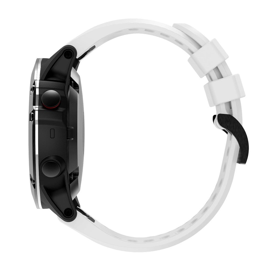 Helt vildt kønt Garmin Fenix 5X Silikone Rem - Hvid#serie_2