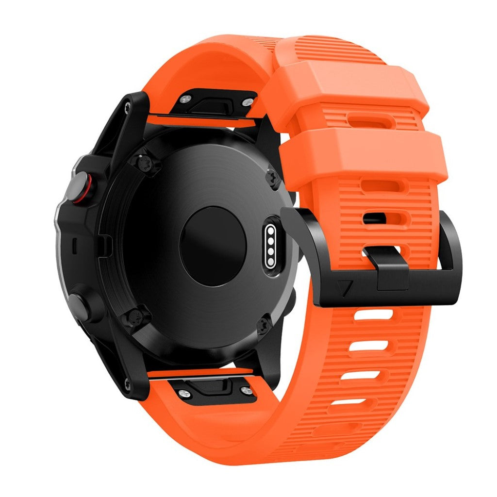 Helt vildt kønt Garmin Fenix 5X Silikone Rem - Orange#serie_4