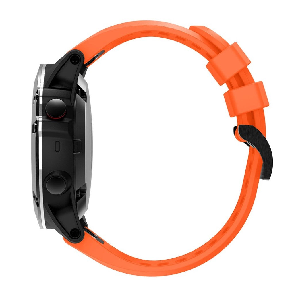 Helt vildt kønt Garmin Fenix 5X Silikone Rem - Orange#serie_4