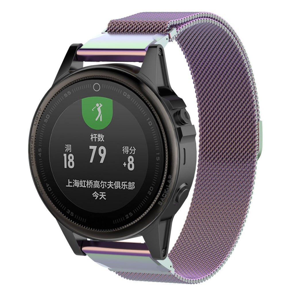 Mega slidstærk Garmin Fenix 5S Metal Rem - Flerfarvet#serie_1