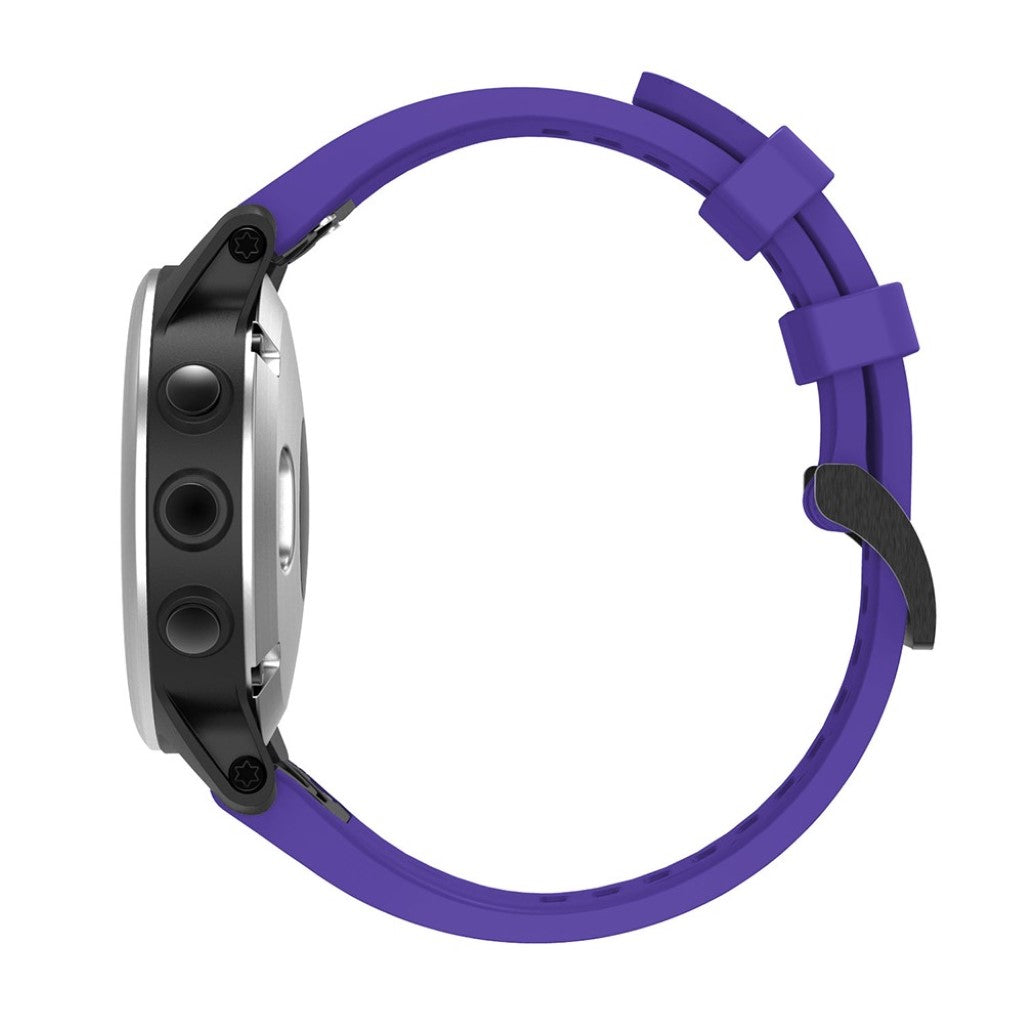 Vildt skøn Garmin Fenix 5S Silikone Rem - Lilla#serie_12