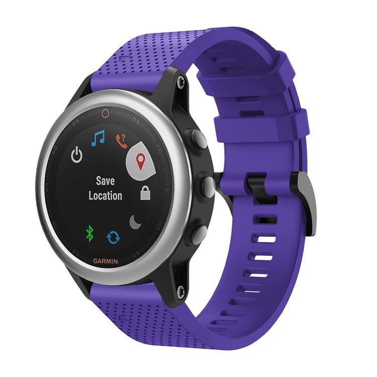 Vildt skøn Garmin Fenix 5S Silikone Rem - Lilla#serie_12