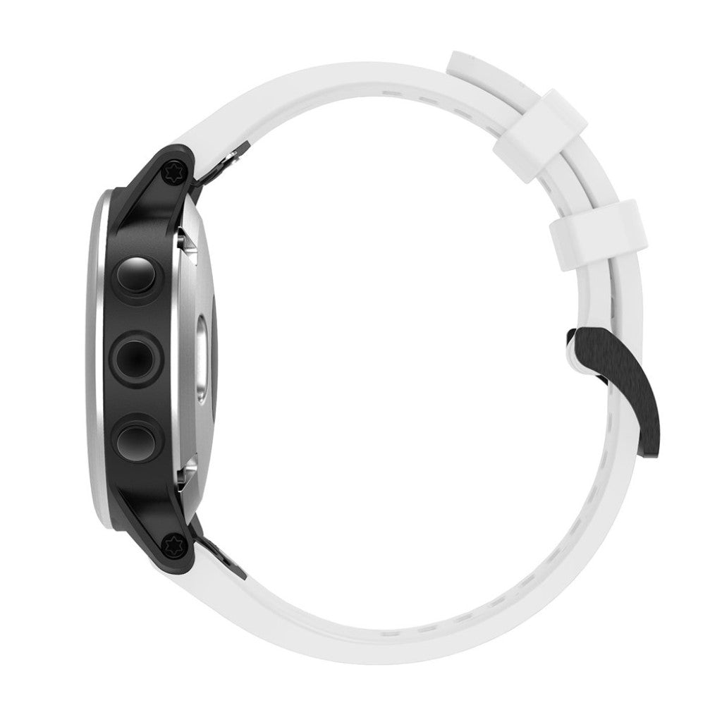 Vildt skøn Garmin Fenix 5S Silikone Rem - Hvid#serie_2