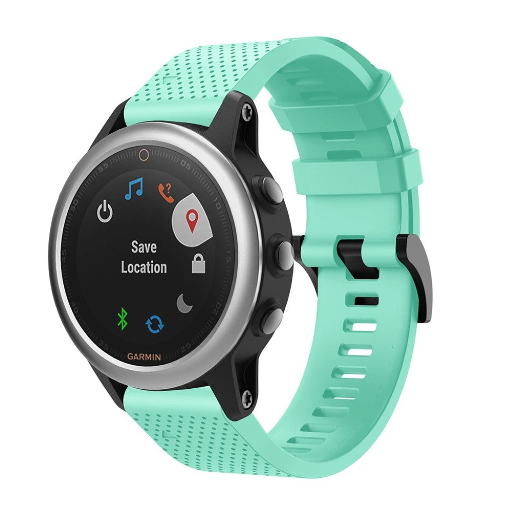 Vildt skøn Garmin Fenix 5S Silikone Rem - Grøn#serie_3