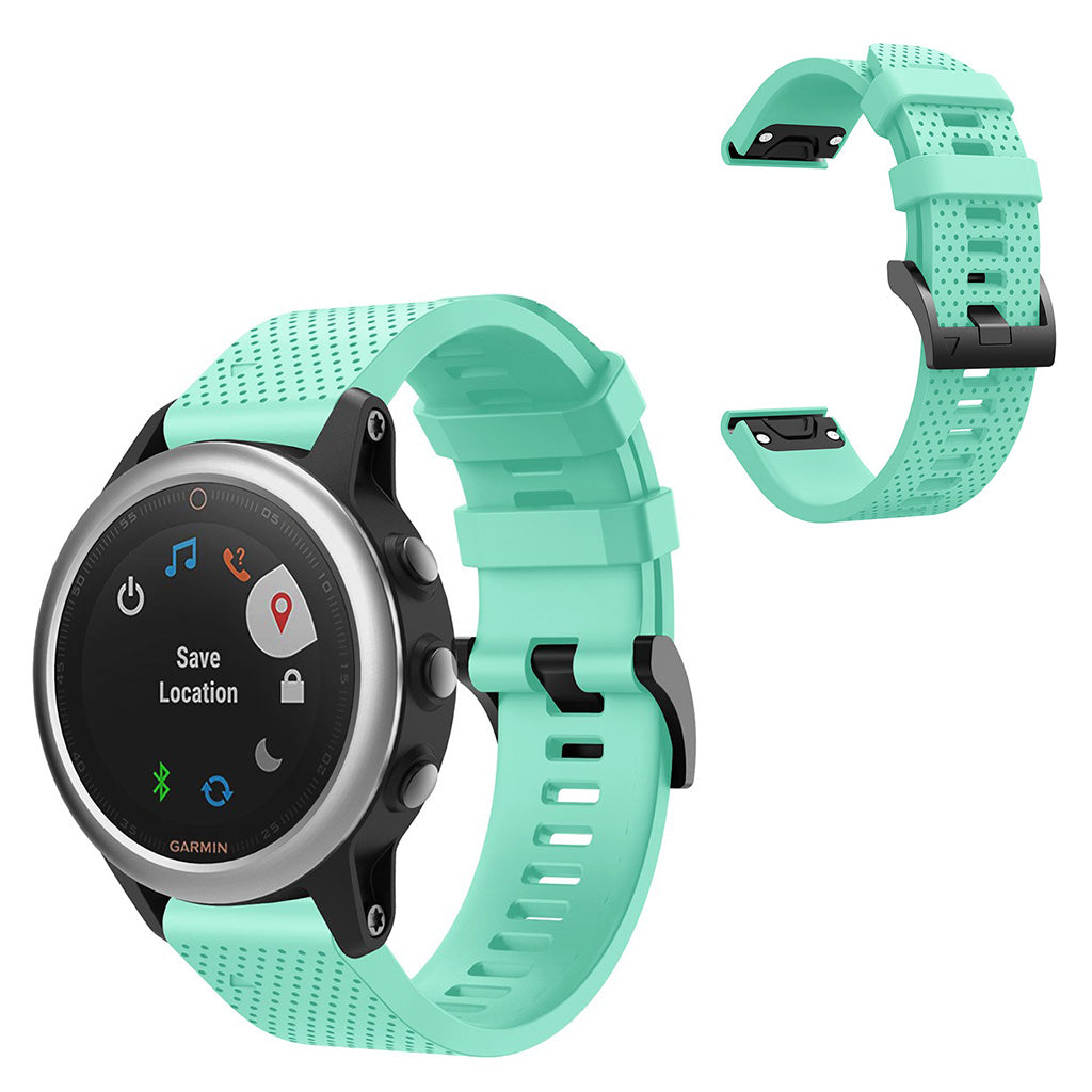 Vildt skøn Garmin Fenix 5S Silikone Rem - Grøn#serie_3