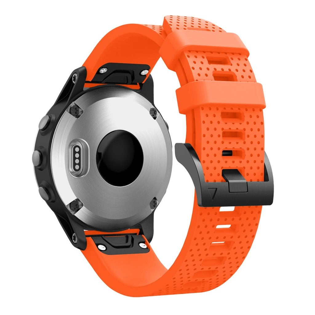 Vildt skøn Garmin Fenix 5S Silikone Rem - Orange#serie_4