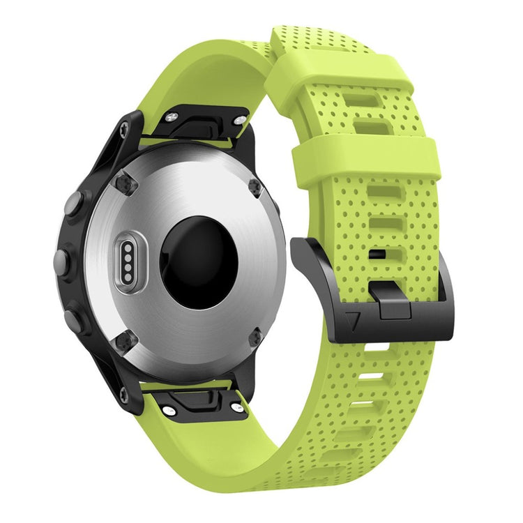 Vildt skøn Garmin Fenix 5S Silikone Rem - Grøn#serie_8