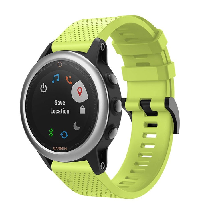 Vildt skøn Garmin Fenix 5S Silikone Rem - Grøn#serie_8