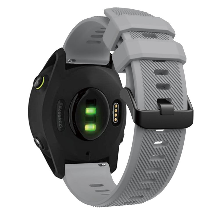 Meget fantastisk Garmin Forerunner 745 Silikone Rem - Sølv#serie_5