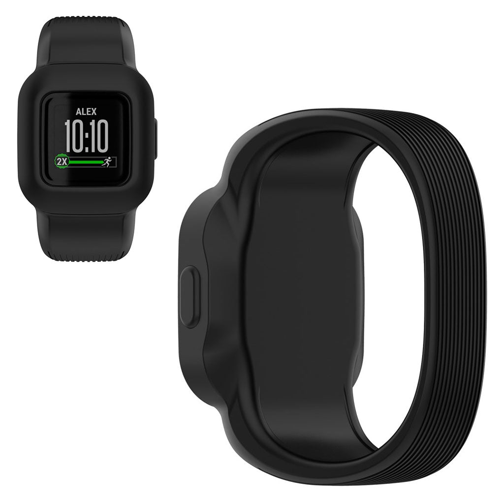 Fantastisk Garmin Vivofit Jr 3 Silikone Rem - Størrelse: L - Sort#serie_2