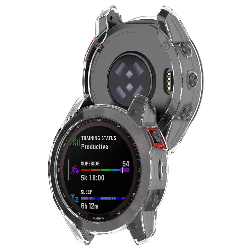 Garmin Fenix 7S Gennemsigtig Silikone Bumper  - Gennemsigtig#serie_4