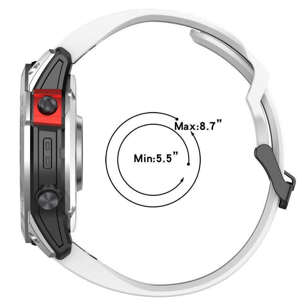 Udsøgt Universal Garmin Silikone Rem - Hvid#serie_1