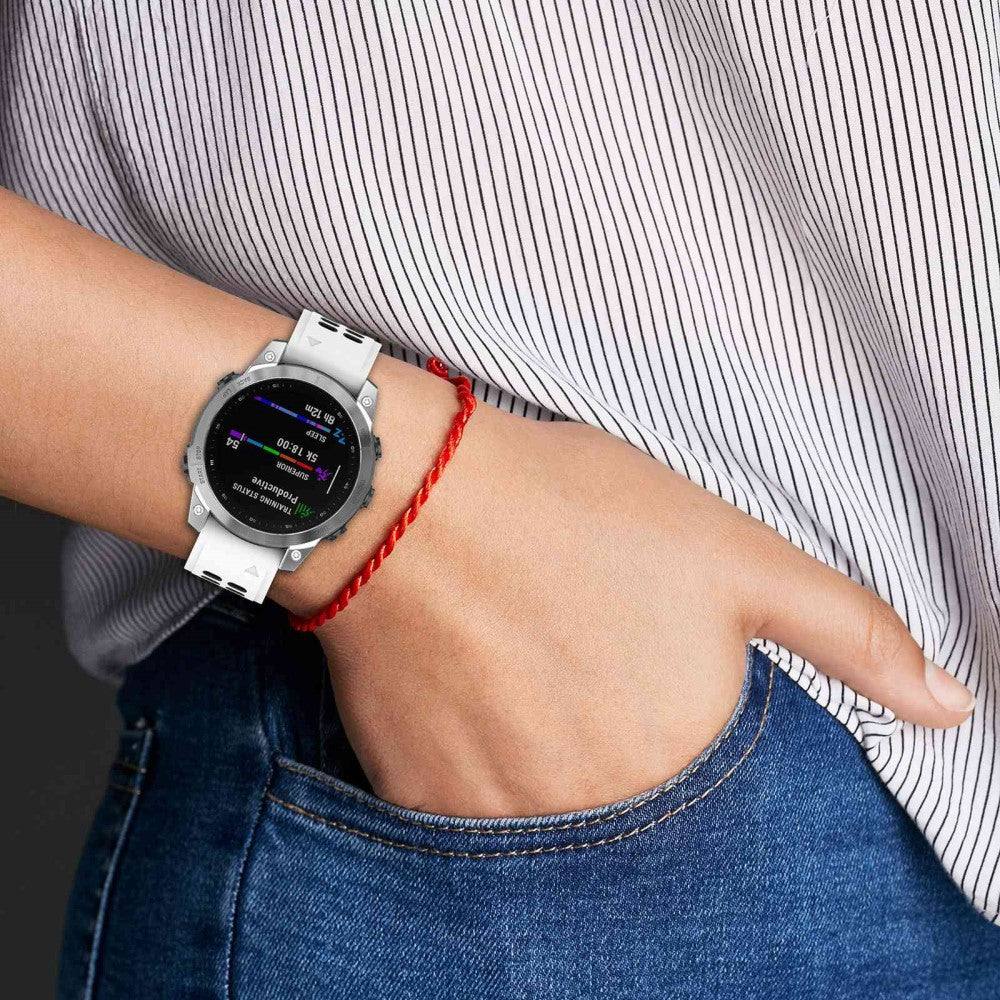 Udsøgt Universal Garmin Silikone Rem - Sort#serie_10