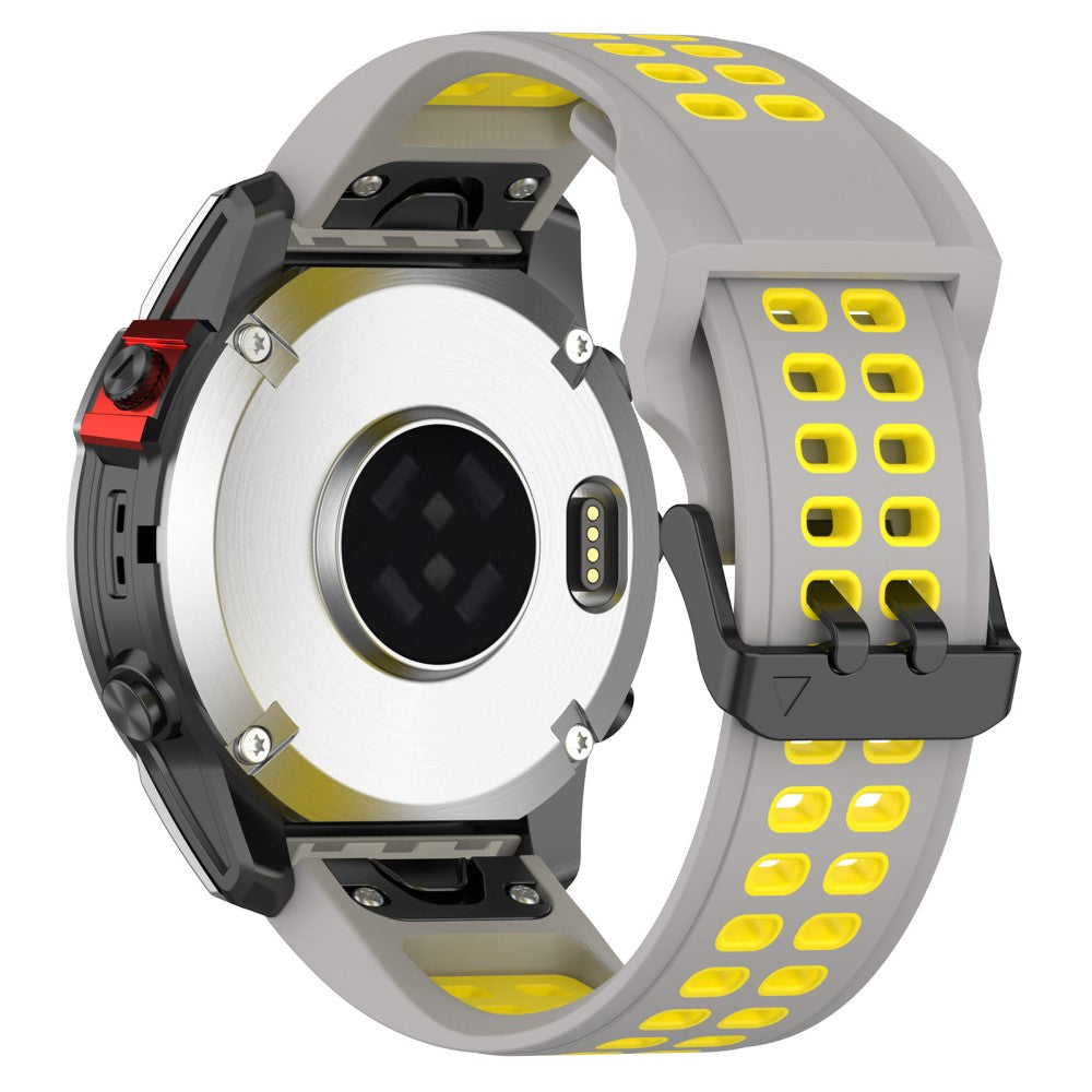 Mega flot Universal Garmin Silikone Rem - Sølv#serie_8