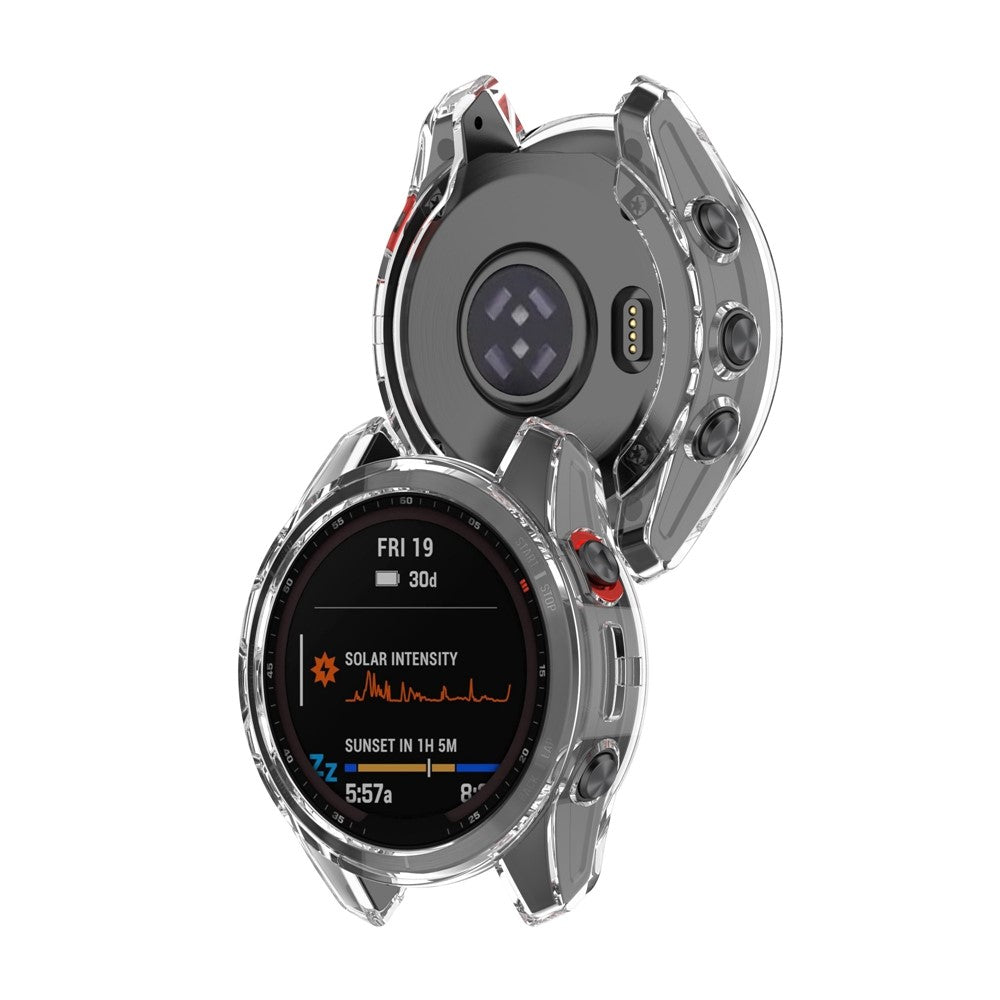 Rigtigt Godt Garmin Fenix 7S Silikone Cover - Gennemsigtig#serie_2