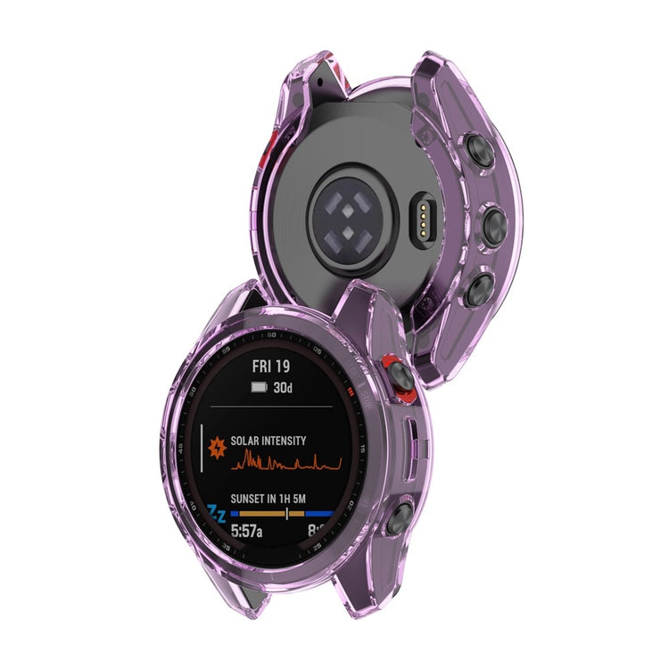 Rigtigt Godt Garmin Fenix 7S Silikone Cover - Lilla#serie_5