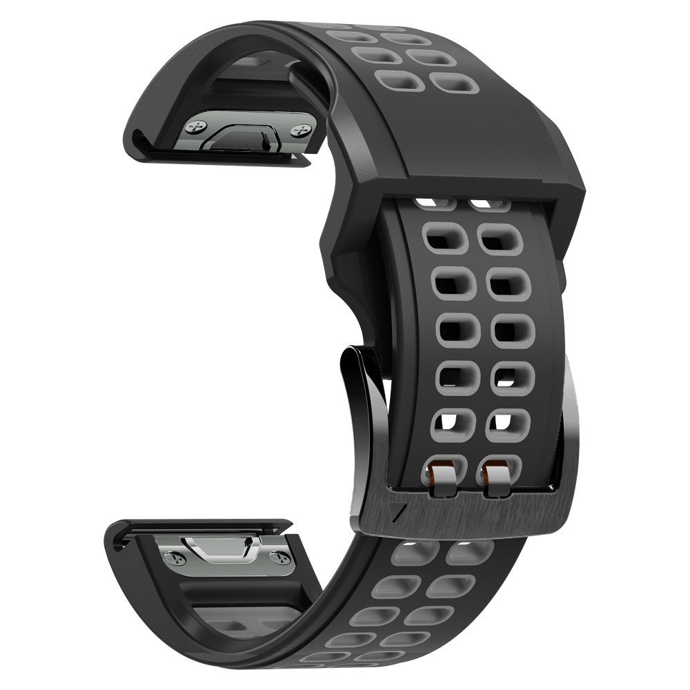 Vildt pænt Universal Garmin Silikone Rem - Sølv#serie_5