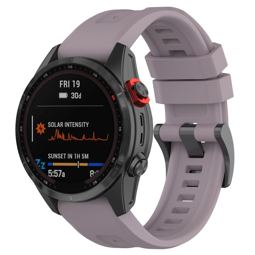 Mega slidstærk Universal Garmin Silikone Rem - Lilla#serie_7