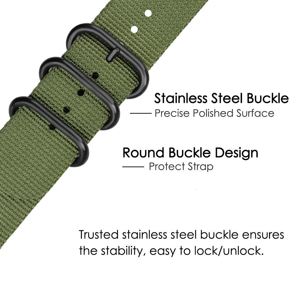 Rigtigt holdbart Universal Garmin Stof Urrem - Grøn#serie_1