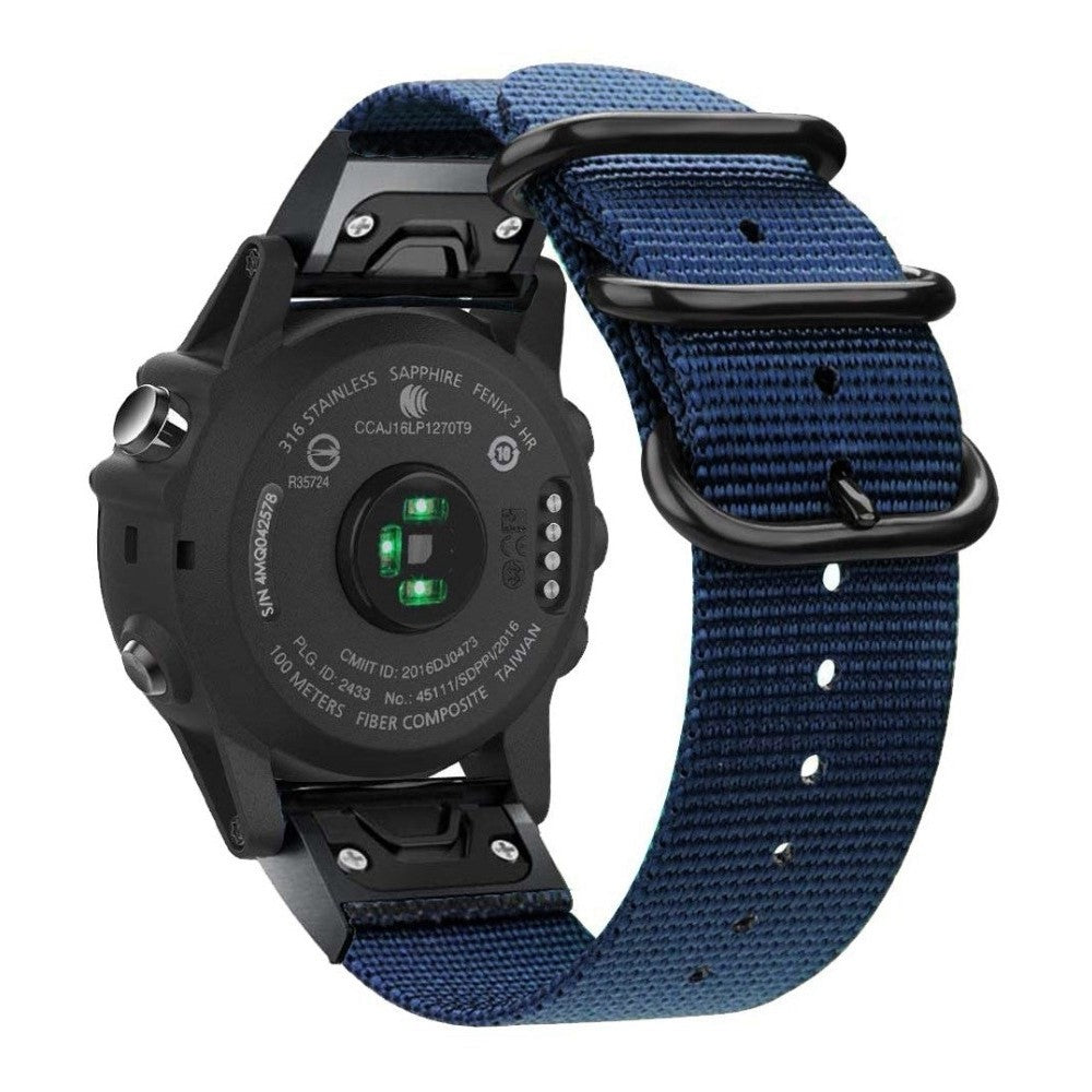 Rigtigt holdbart Universal Garmin Stof Urrem - Blå#serie_6