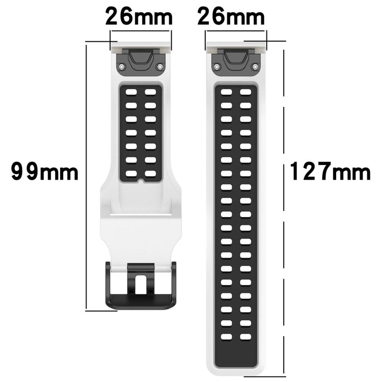 Solid Universal Silikone Rem - Hvid#serie_1