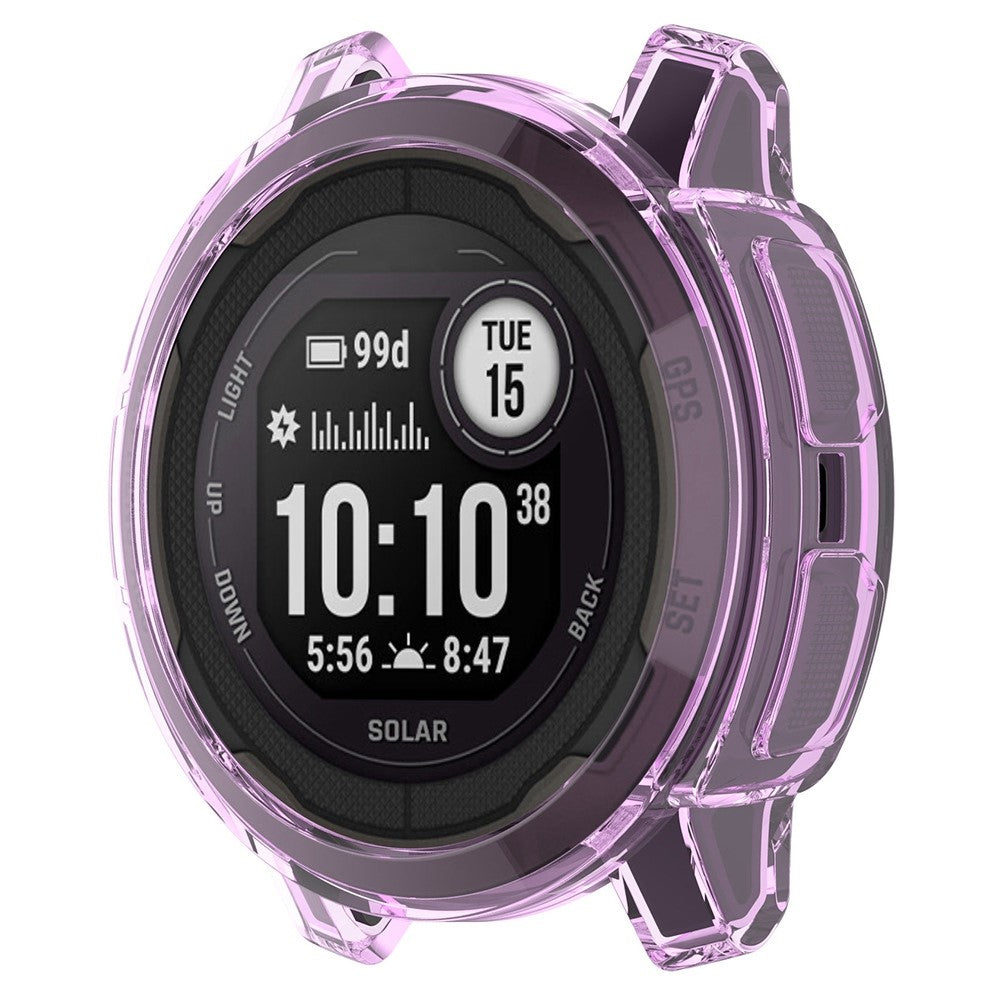 Garmin Instinct 2S Gennemsigtig Silikone Bumper  - Lilla#serie_5